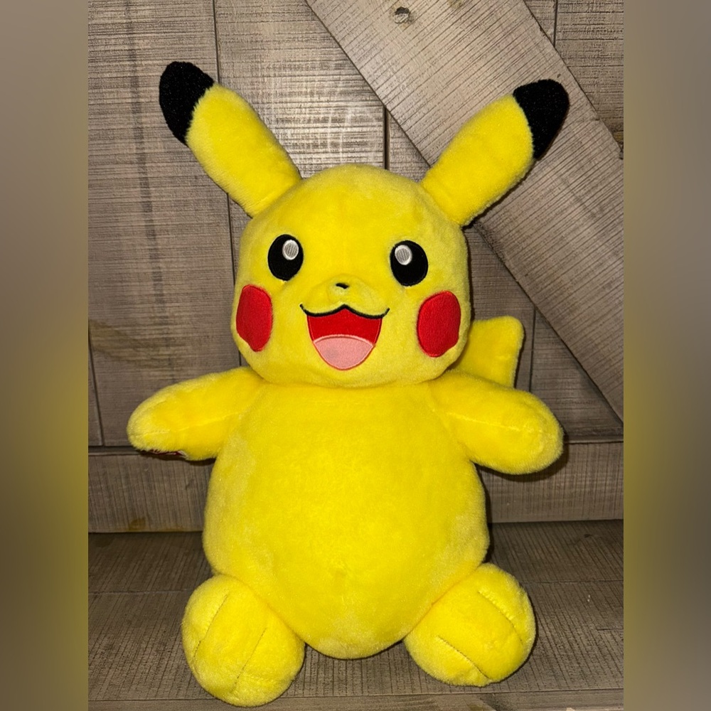 Build-A-Bear Pokemon 18” BAB Pikachu Plush Stuffed Animal NO Sound Chip